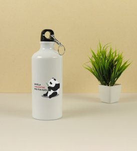 Alone Forever: Sublimation Printed Aluminium Water Bottle 750ml, Best Gift For Singles