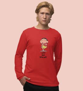 Self-Love : Printed (red) Full Sleeve T-Shirt For Singles
(red) Full Sleeve T-Shirt For Singles With Print