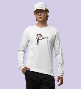 This Valentine I Am Safe: Sublimation Printed (white) Full Sleeve T-Shirt For Singles
