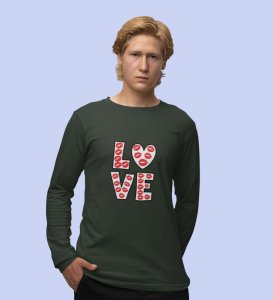 This Valentine I Am Safe: Sublimation Printed (green) Full Sleeve T-Shirt For Singles