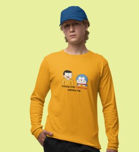 Let's Celebrate Valentine: Printed (yellow) Full Sleeve T-Shirt For Singles