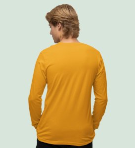 What's New? : Attractive Printed (yellow) Full Sleeve T-Shirt For Singles
