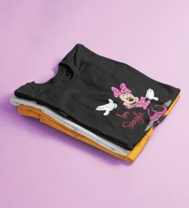 Favourite Cartoon Character Printed (black) T-Shirt For Singles