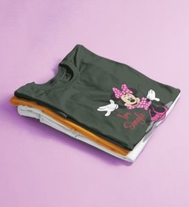 Favourite Cartoon Character Printed (Green) T-Shirt For Singles