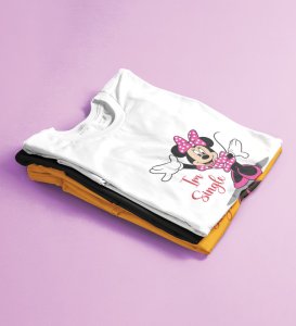 Favourite Cartoon Character Printed (white) T-Shirt For Singles