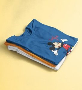 I Am Single Again (Blue) T-Shirt For Singles With Print