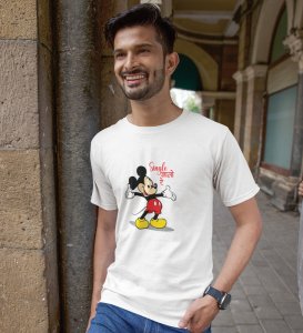 I Am Single Again (white) T-Shirt For Singles With Print