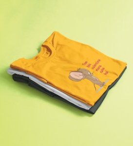 Even Tom Has A Valentine: (yellow) T-Shirt For Singles With Print