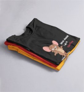 What Should I Do In Valentine: Printed (black) T-Shirt For Singles