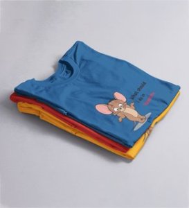 What Should I Do In Valentine: Printed (Blue) T-Shirt For Singles