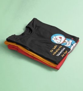 Michan's Lover: Printed (black) T-Shirt For Singles