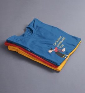 Someone's Searching: Printed (Blue) T-Shirt For Singles