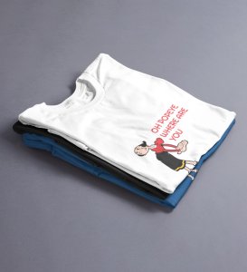 Someone's Searching: Printed (white) T-Shirt For Singles