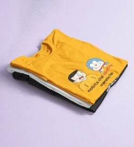 Let's Celebrate Valentine: Printed (yellow) T-Shirt For Singles