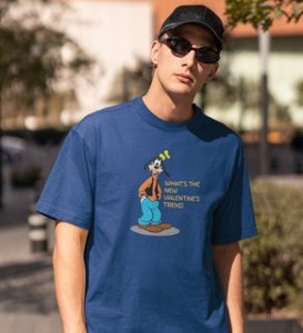 What's New? : Amazingly Printed (Blue) T-Shirt For Singles