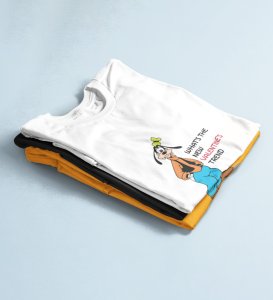 What's New? : Amazingly Printed (white) T-Shirt For Singles