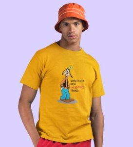 What's New? : Amazingly Printed (yellow) T-Shirt For Singles