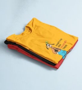 What's New? : Amazingly Printed (yellow) T-Shirt For Singles
