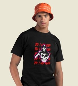 Lover's Paradise: Sublimation Printed (black) T-Shirt For Singles