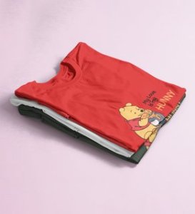 I Love Honey: Printed (Red) T-Shirt For Singles
