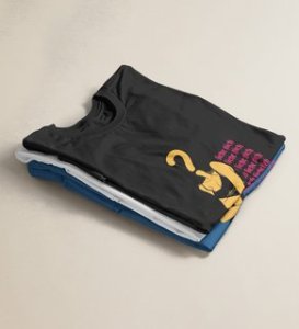 Fantasy Girl: Printed (black) T-Shirt For Singles