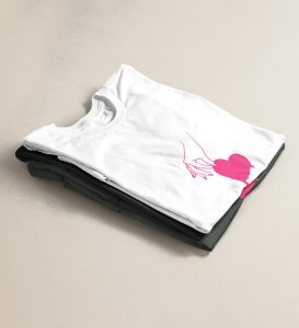 Te Amo: Sublimation Printed (white) T-Shirt For Singles