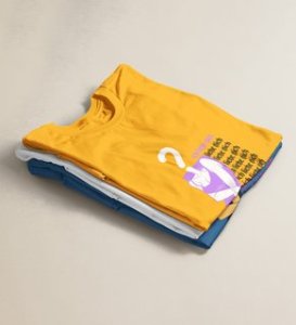 Fantasy Girl: Printed (yellow) T-Shirt For Singles
