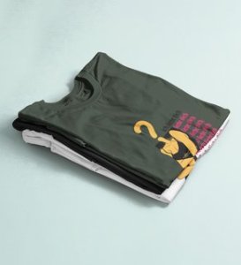 Fantasy Girl: Printed (Green) T-Shirt For Singles