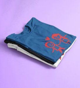 Couples In Love: (Blue) T-Shirt For Singles