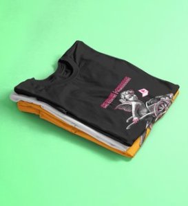 Sending Love: Printed (black) T-Shirt For Singles