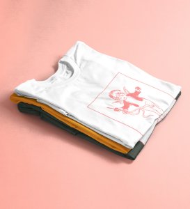 Love is Infinite : Printed (white) T-Shirt For Singles