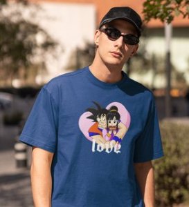 Love Is In Air: Amazingly Printed (Blue) T-Shirt For Singles
