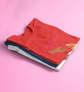 I Only Need You: Printed (Red) T-Shirt For Singles