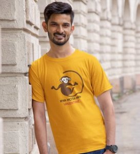 What Do We Do: Amazingly Printed (yellow) T-Shirt For Singles