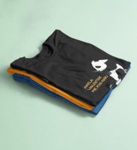 Alone Forever: Sublimation Printed (black) T-Shirt For Singles