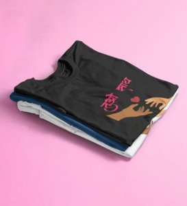 I Only Need You: Printed (black) T-Shirt For Singles