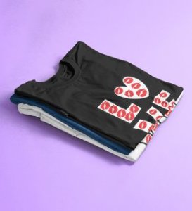 Pure Love: Amazingly Printed (black) T-Shirt For Singles