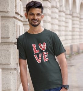 Pure Love: Amazingly Printed (Green) T-Shirt For Singles