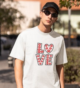 Pure Love: Amazingly Printed (white) T-Shirt For Singles