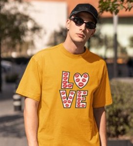 Pure Love: Amazingly Printed (yellow) T-Shirt For Singles