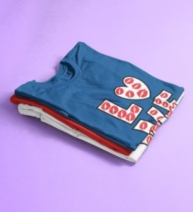 Pure Love: Amazingly Printed (Blue) T-Shirt For Singles