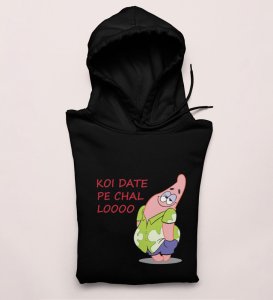 Take Me Out For Date: Amazing Printed (black) Hoodies For Singles