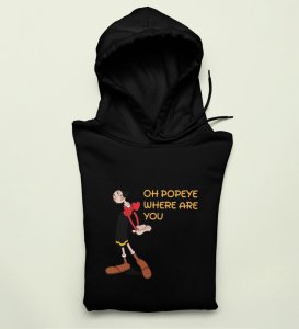 Someone's Searching: Printed (black) Hoodies For Singles