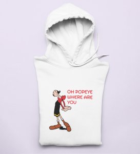 Someone's Searching: Printed (white) Hoodies For Singles