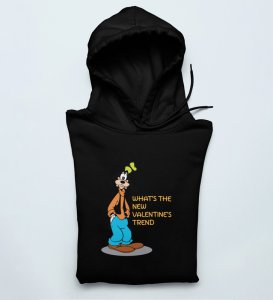 Let's Celebrate Valentine: Printed (black) Hoodies For Singles