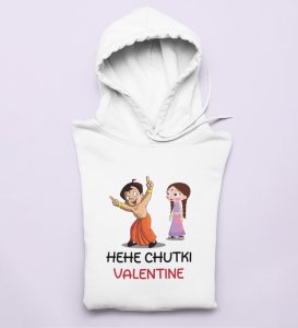 Happy Couples: Amazing Printed (white) Hoodies For Singles
