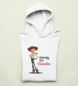 It's Valentine Baby: (white) Hoodies For Singles