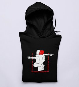 Te Amo Te Quiero: (black) Hoodies For Singles
