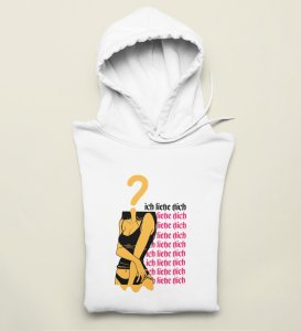 Fantasy Girl: Printed (white) Hoodies For Singles