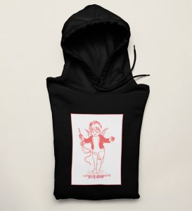 Love is Infinite : Printed (black) Hoodies For Singles